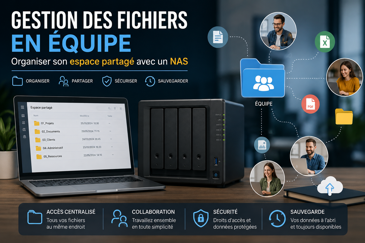 Organiser son espace partagé sur un NAS pour une gestion d’équipe efficace
