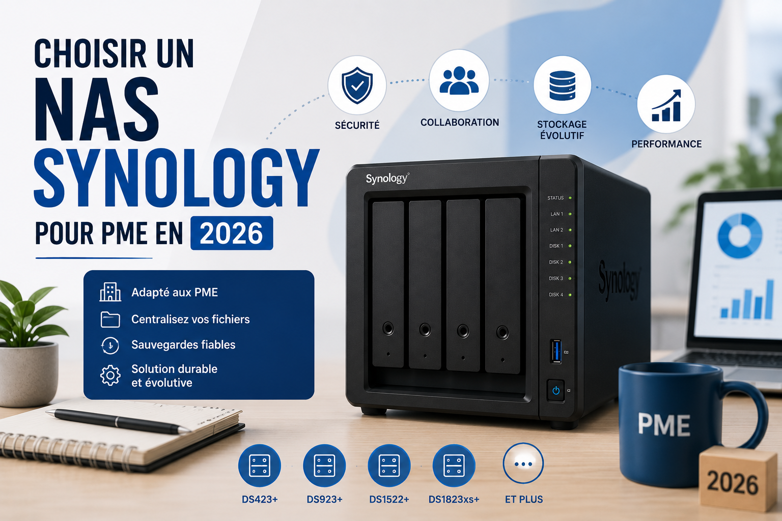 Comment choisir un NAS Synology adapté à votre PME en 2026
